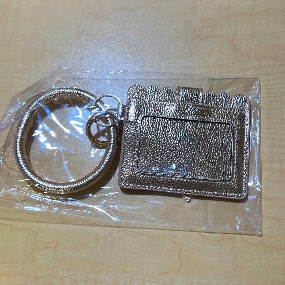 Little wallet with handle copper/bronze